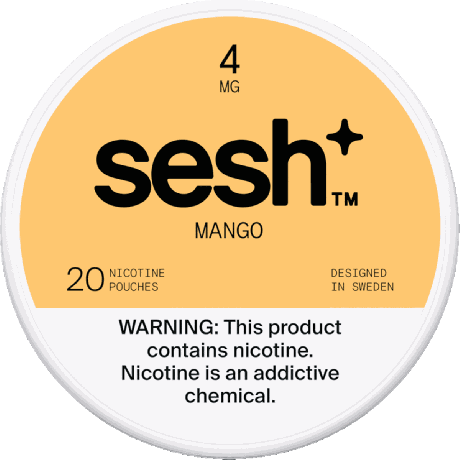 Sesh+ Mango 4mg Nicotine Pouches