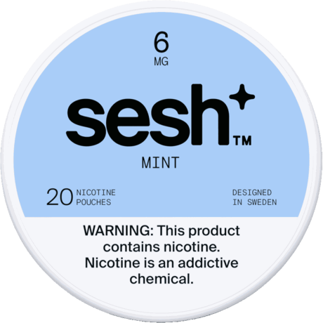 Sesh+ Mint 6mg Nicotine Pouches