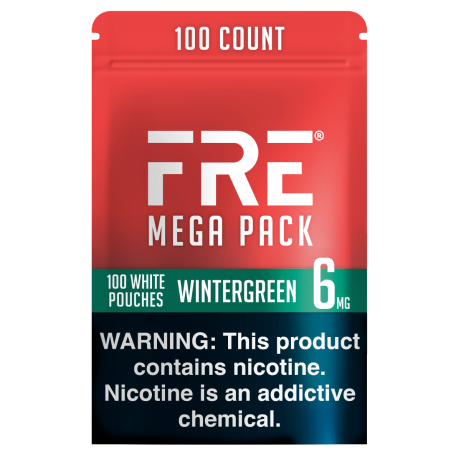 FRE Wintergreen Mega Pack 6MG Nicotine Pouches - Bundle