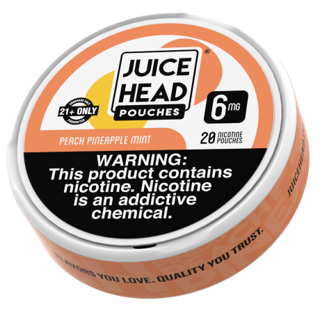 Juice Head Pouches Peach Pineapple Mint 6MG
