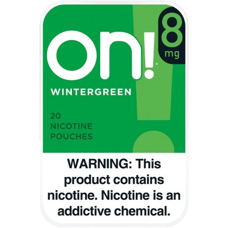 on! 8mg Wintergreen Nicotine Pouches