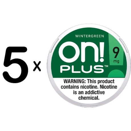 On! Plus Wintergreen 9mg 5for$5
