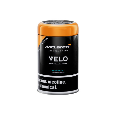 Velo x McLaren Formula 1 Limited Edition Tin - Spearmint 7mg - bundled