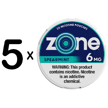 zone Spearmint 6mg 5 for $10
