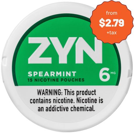 ZYN 6mg Spearmint Nicotine Pouches