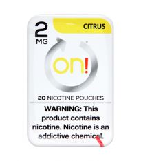 on! 2mg Citrus Nicotine Pouches
