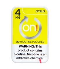 on! 4mg Citrus Nicotine Pouches