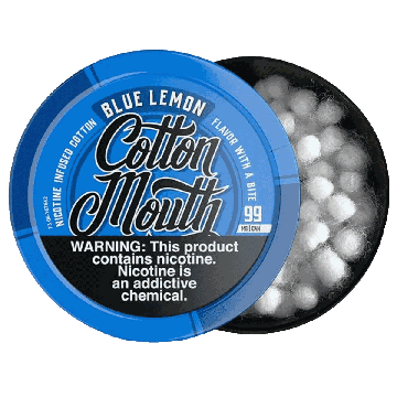 Cotton Mouth Blue Lemon Nicotine Infused Cotton