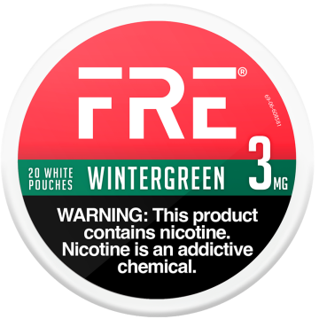 FRE Wintergreen 3MG Nicotine Pouches