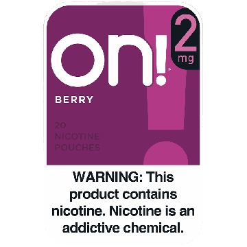 on! 2mg Berry Nicotine Pouches