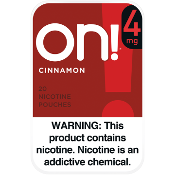 on! 4mg Cinnamon Nicotine Pouches