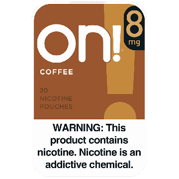 on! 8mg Coffee Nicotine Pouches