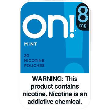 on! 8mg Mint Nicotine Pouches