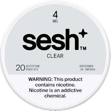 Sesh+ Clear 4mg Nicotine Pouches