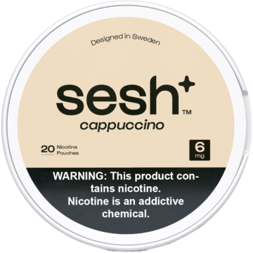 Sesh+ Cappuccino 6mg Nicotine Pouches