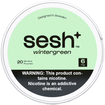 Sesh+ Wintergreen 6mg Nicotine Pouches