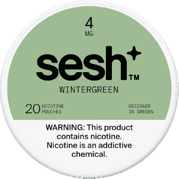 Sesh+ Wintergreen 4mg Nicotine Pouches