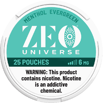 ZEO Universe Menthol Evergreen 6mg Nicotine Pouches