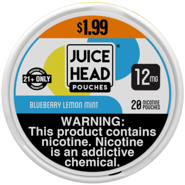 Juice Head Pouches Blueberry Lemon Mint 12MG $1.99 Can