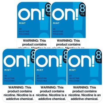 On! Mint 5for$10 8mg Nicotine Pouches