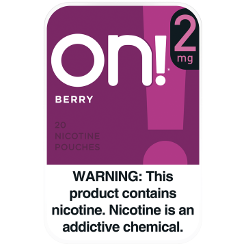 on! 2mg Berry Nicotine Pouches