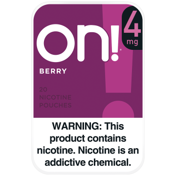 on! 4mg Berry Nicotine Pouches