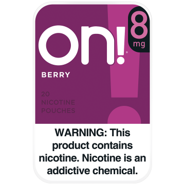 on! 8mg Berry Nicotine Pouches