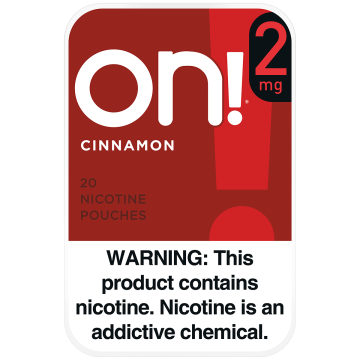 on! 2mg Cinnamon Nicotine Pouches