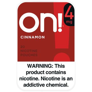 on! 4mg Cinnamon Nicotine Pouches