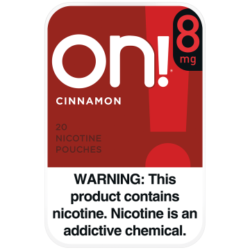 on! 8mg Cinnamon Nicotine Pouches