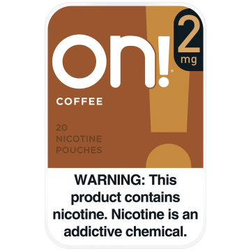 on! 2mg Coffee Nicotine Pouches