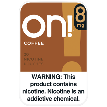 on! 8mg Coffee Nicotine Pouches