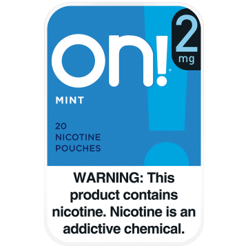 on! 2mg Mint Nicotine Pouches