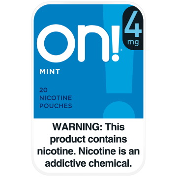 on! 4mg Mint Nicotine Pouches