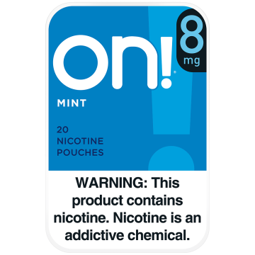 on! 8mg Mint Nicotine Pouches