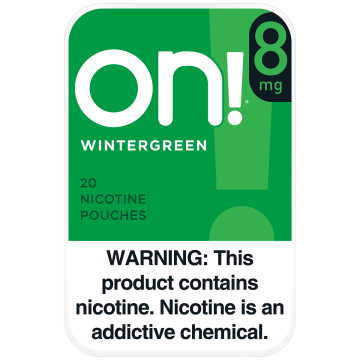 on! 8mg Wintergreen Nicotine Pouches