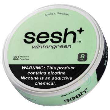 Sesh+ Wintergreen 8mg Nicotine Pouches