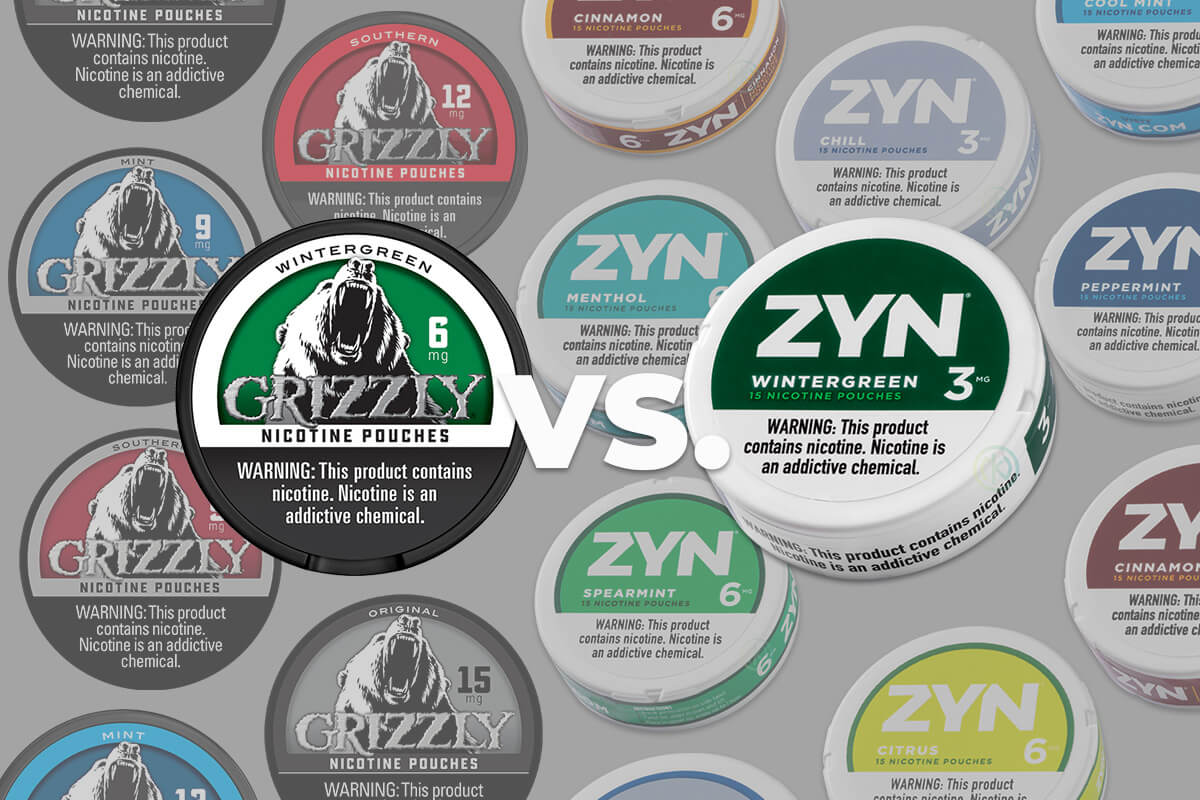Grizzly Nicotine Pouches vs ZYN
