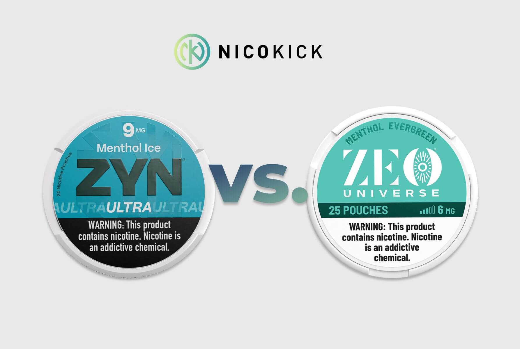 ZYN vs ZEO Universe Nicotine Pouches