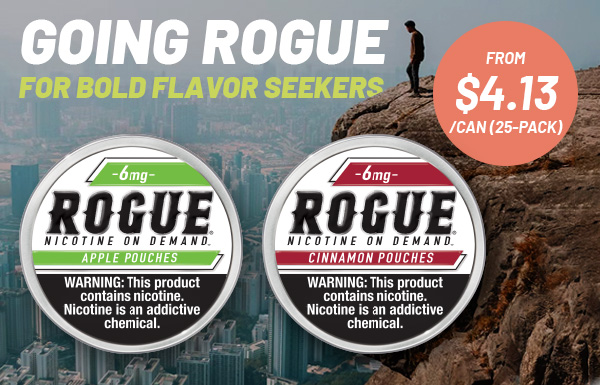 Rogue Nicotine Pouches Banner