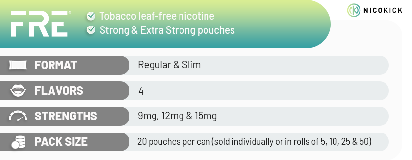 Buy FRE pouches online