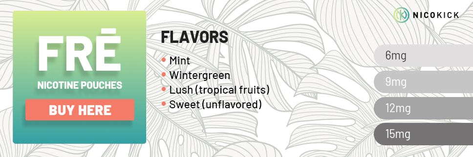 All FRE pouches Flavors