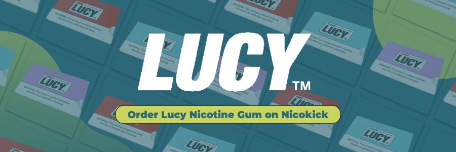 Shop Lucy Nicotine Gum on Nicokick - Fast Shipping from Our Warehouses Across the U.S.!