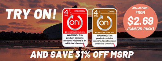 On! Nicotine Pouches Banner