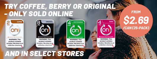 On! Nicotine Pouches Banner