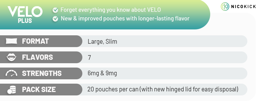 Buy VELO Plus nicotine pouches Buy VELO Plus nicotine pouches